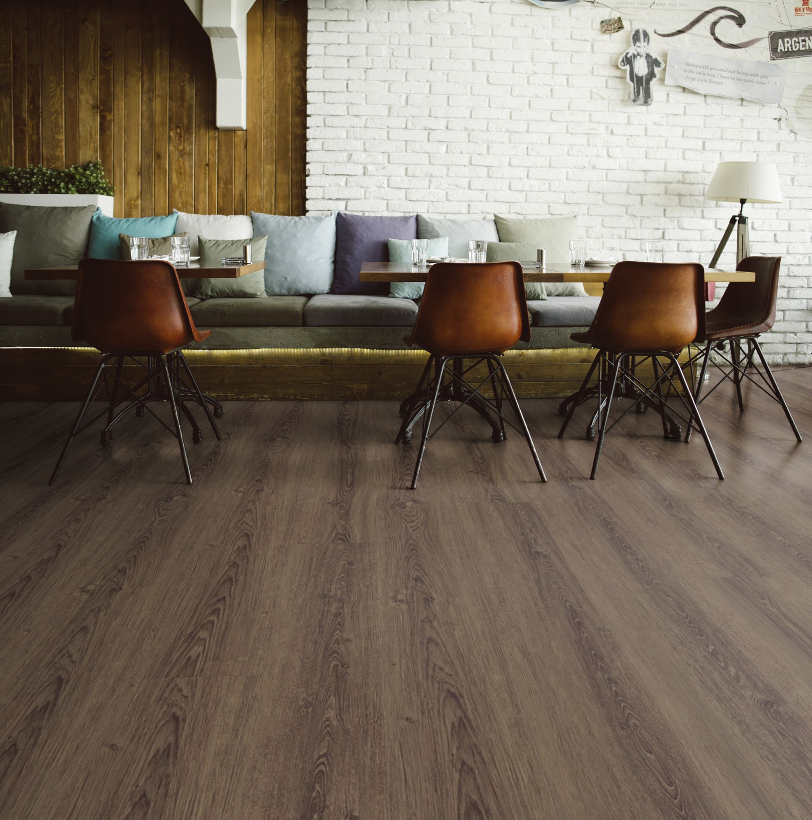 TER HÜRNE Design-Vinylboden Eiche Bogota dunkelbraun Lange LHD I07 | Straight Choice Perform | 37 m²-4012853137624