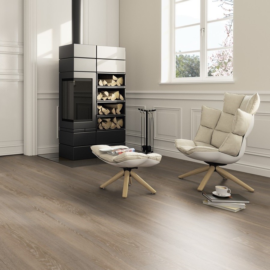 TER HÜRNE Vinyl Eiche Madrid braun Landhausdiele | 32 m²-4012853127335