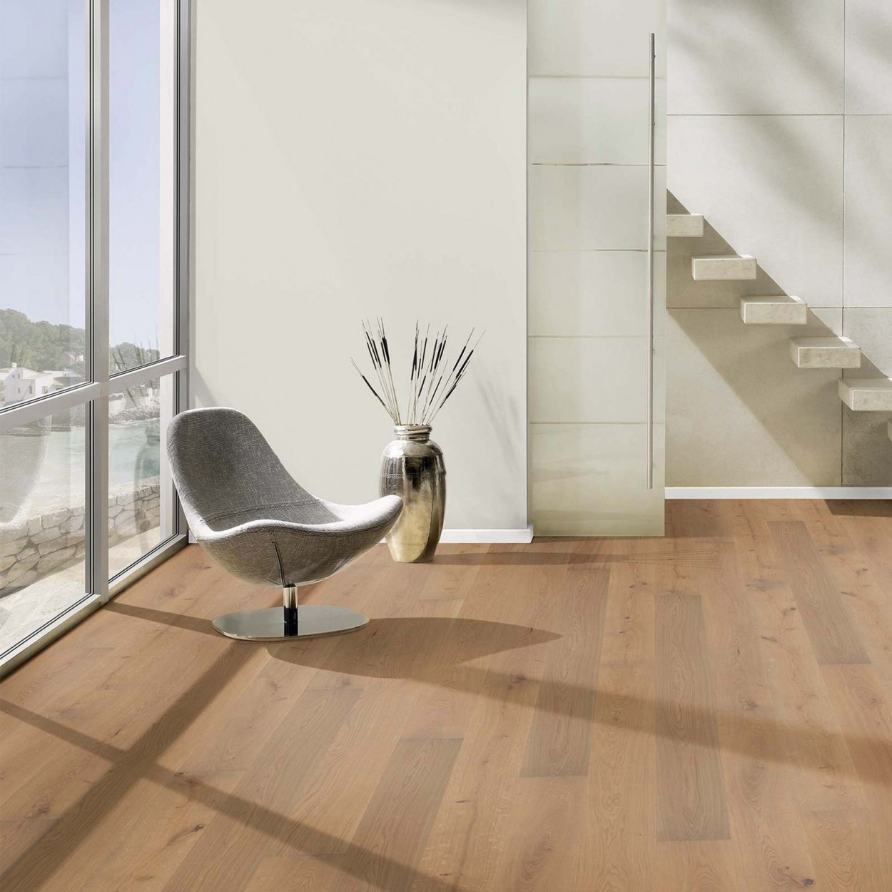 TER HÜRNE Parkett Eiche reed grey Landhausdiele gebürstet farbig-lackiert | Sonderedition | 14,5 m²-4012853125843