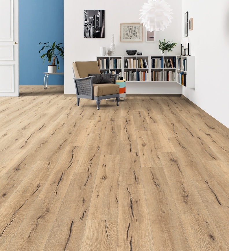 HARO Laminat Eiche italica creme authentic Landhausdiele 4V | Tritty 100 | 2.Wahl | 24 m²-4018427448318