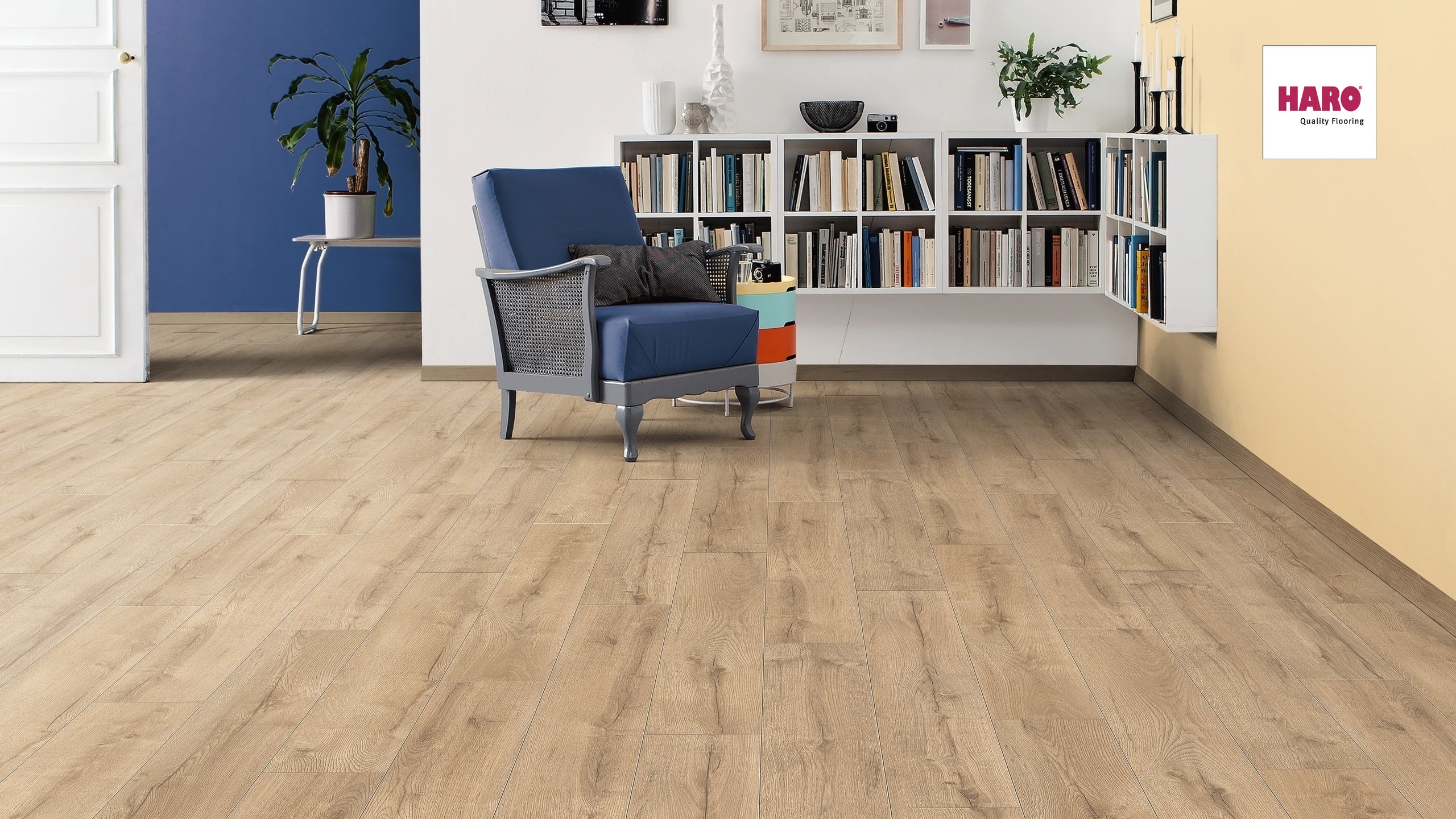 HARO Laminat Eiche Verano strukturiert matt Landhausdiele | Tritty 100 Loft | 2.Wahl | 18 m²-4018427400880