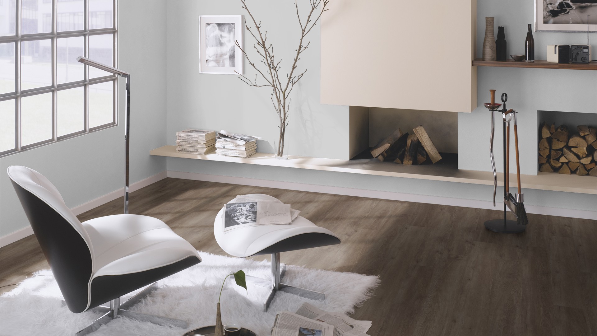 TER HÜRNE Design-Vinylboden Eiche Canberra graubraun Landhausdiele | Straight Choice Comfort | 32 m²-4012853119736