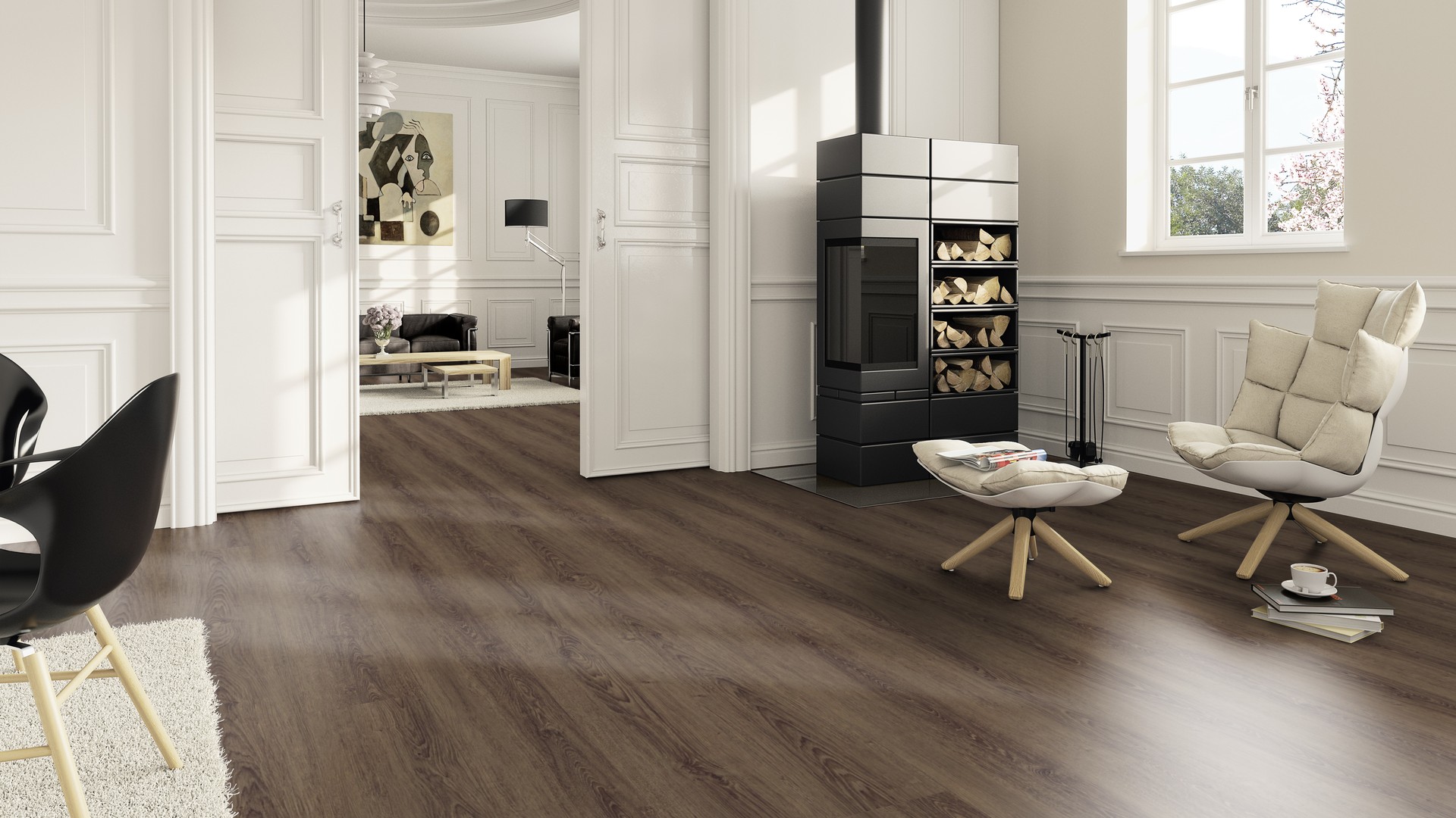 TER HÜRNE Design-Vinylboden Eiche Bogota dunkelbraun Landhausdiele | Straight Choice Comfort | 8 m²-4012853129834 TER HÜRNE Design-Vinylboden Eiche Bogota dunkelbraun Landhausdiele | Straight Choice Comfort | 8 m²-4012853129834
