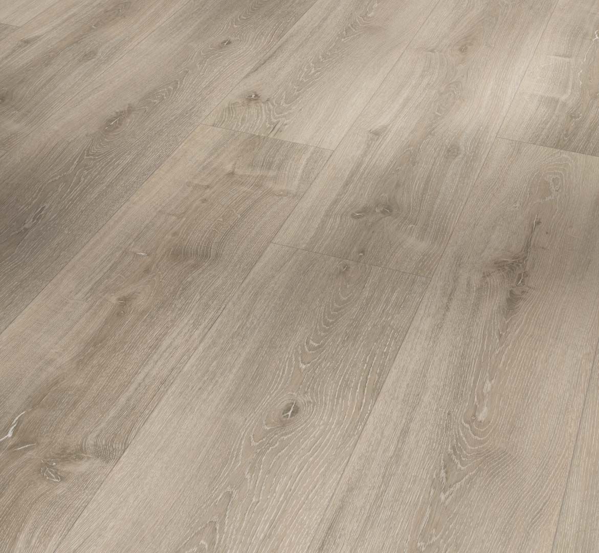PARADOR Vinylboden Eiche grau geweißt Landhausdiele 4-seitige Fase | Basic 5.3-4014809203315