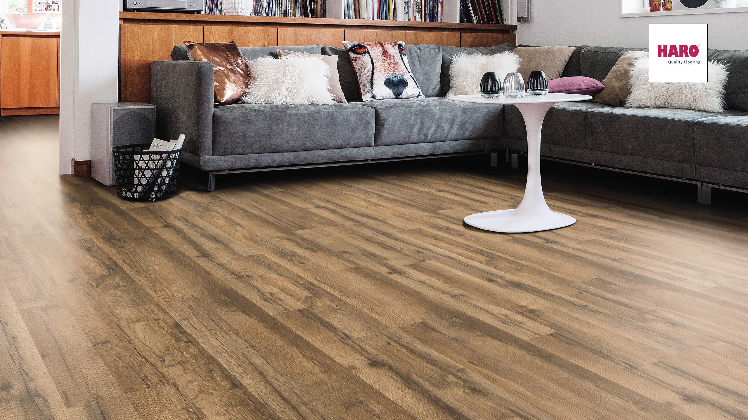 HARO Laminat Eiche Jubile stukturiert matt 2-Stab | Tritty 100 | 15 m²-4018427390549