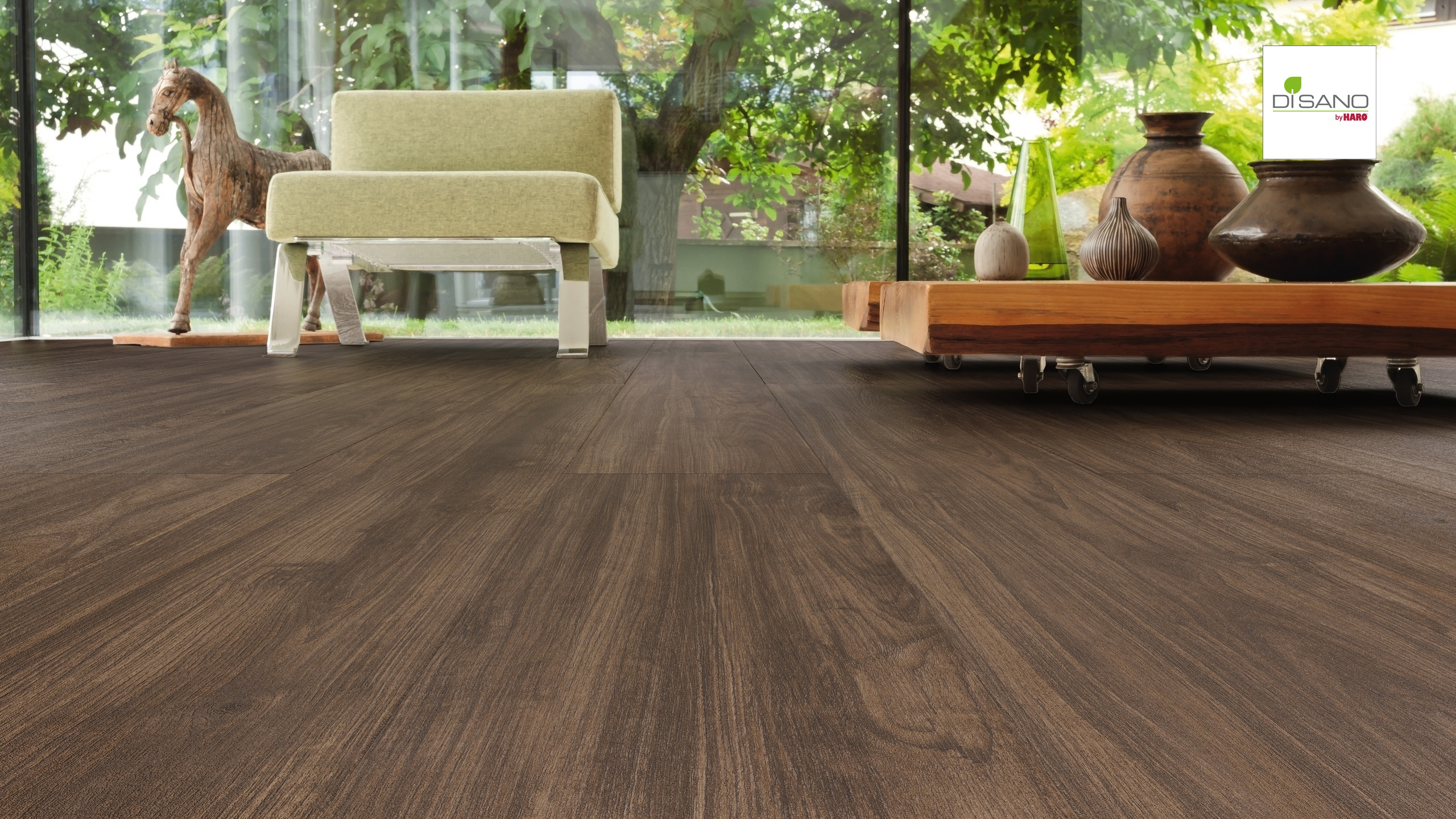 HARO Designboden Nussbaum strukturiert Landhausdiele XL | DISANO Classic Aqua | 2. Wahl | 21,5 m²-4018427414993
