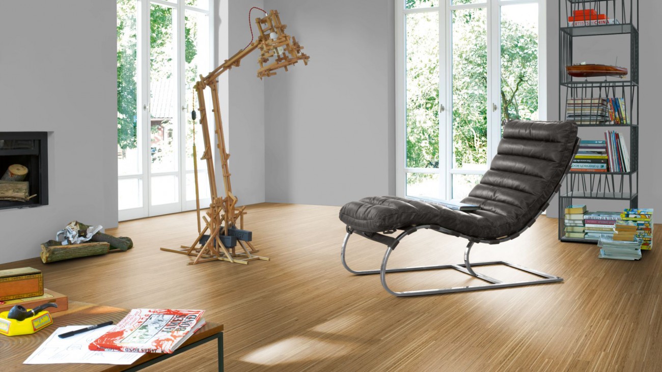 PARADOR Parkett Eiche Finelinemuster Schiffsboden 3-Stab lackversiegelt matt | Classic 3060 | 30 m²-4014809162216