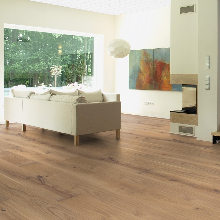 TER HÜRNE Parkett Eiche lichtbeige Landhausdiele lackiert | Bright Collection | 32 m²-4012853108587