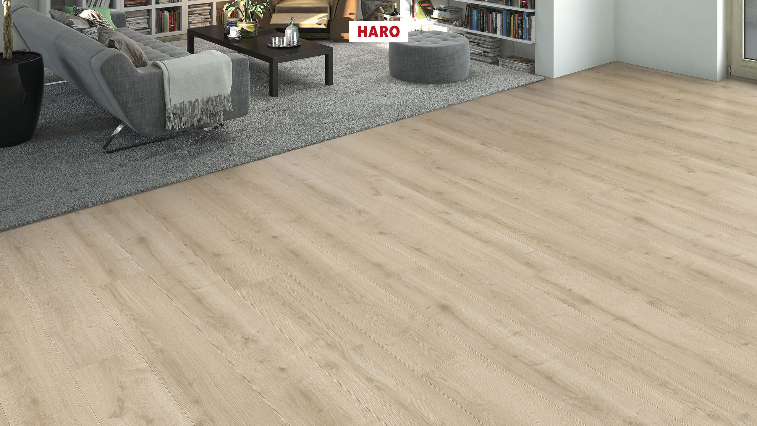 HARO Designboden Eiche Ontario weiß Landhausdiele XL 4V | DISANO WaveAqua | 2. Wahl | 15,5 m²-4018427471880