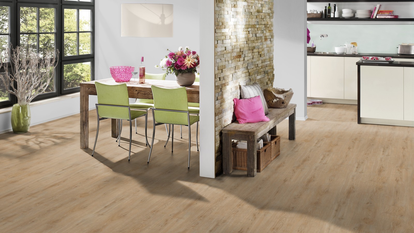 TER HÜRNE Vinylboden Eiche Gent beigebraun Landhausdiele G03 | Bright Choice Perform | 33 m²-4012853140990
