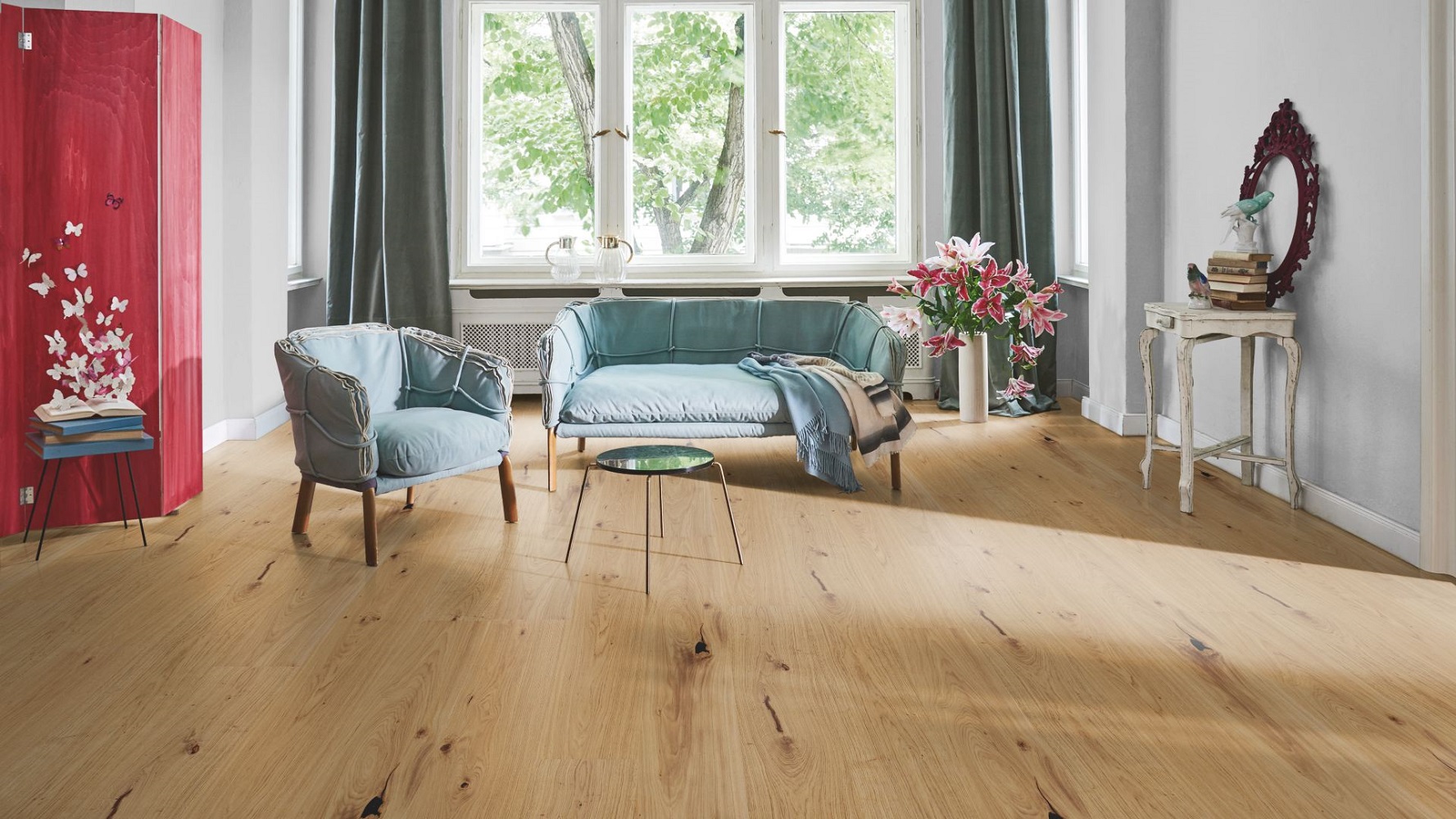 PARADOR Parkett Eiche Großdiele gebürstet naturgeölt 4-seitige Mini-V-Fuge | Sonderedition | 43 m²-#