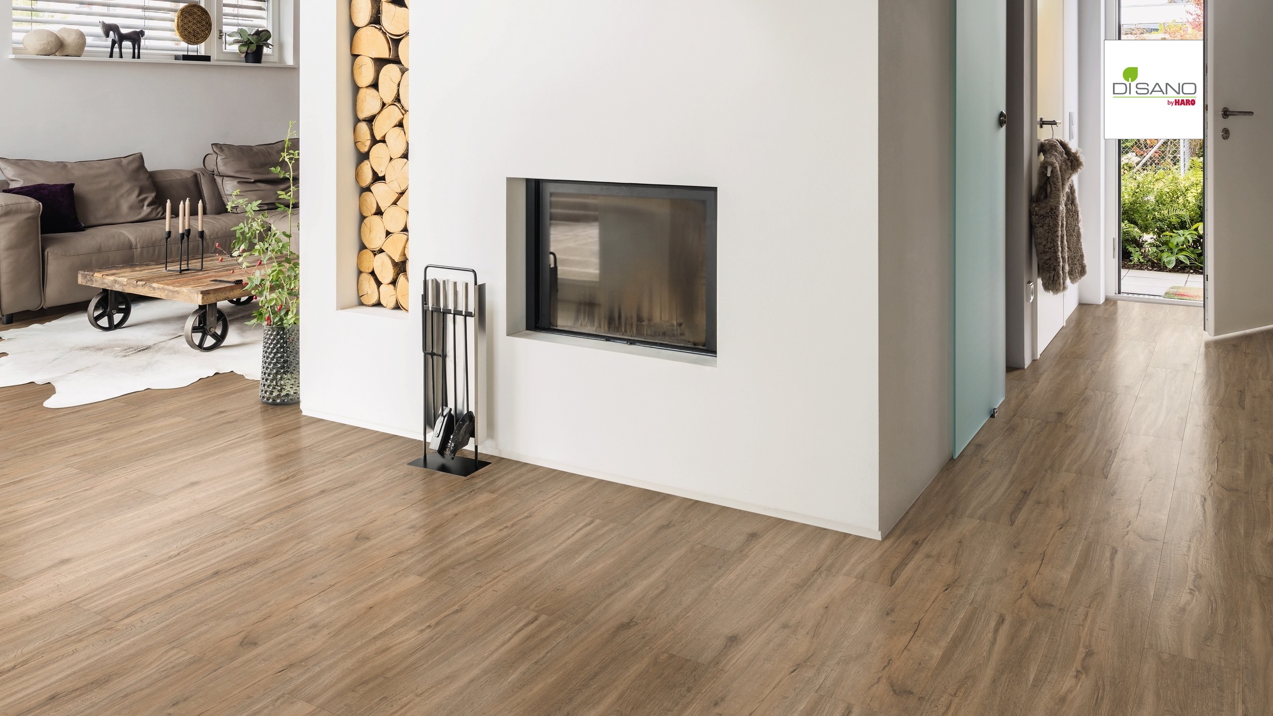 HARO Designboden 4VM Steineiche creme strukturiert | DISANO Saphir | 2. Wahl-4018427424695