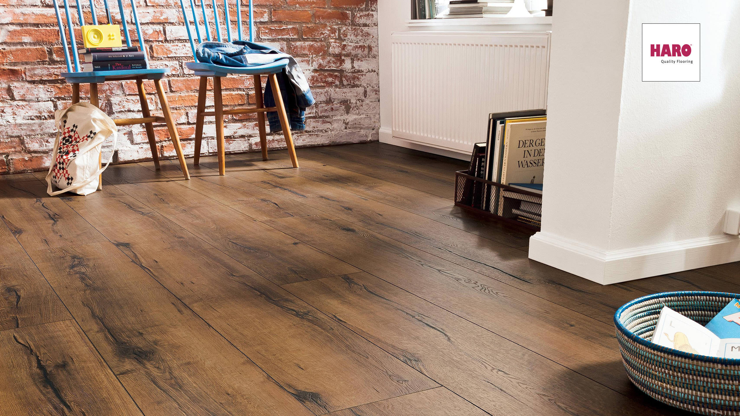 HARO Laminat Eiche italica geräuchert authentic Landhausdiele | Tritty 100 Gran Via | 2.Wahl | 20 m²-4018427349837