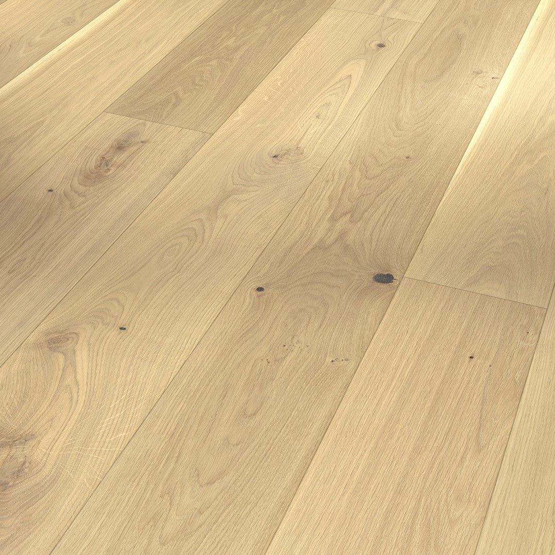 PARADOR Parkett Eiche Landhausdiele lackversiegelt matt weiß umlaufende Minifase | Facility | 10 m²-4014809166412 guenstig bei bodenverkauf.de kaufen PARADOR Parkett Eiche Landhausdiele lackversiegelt matt weiß umlaufende Minifase | Facility | 10 m²-4014809166412