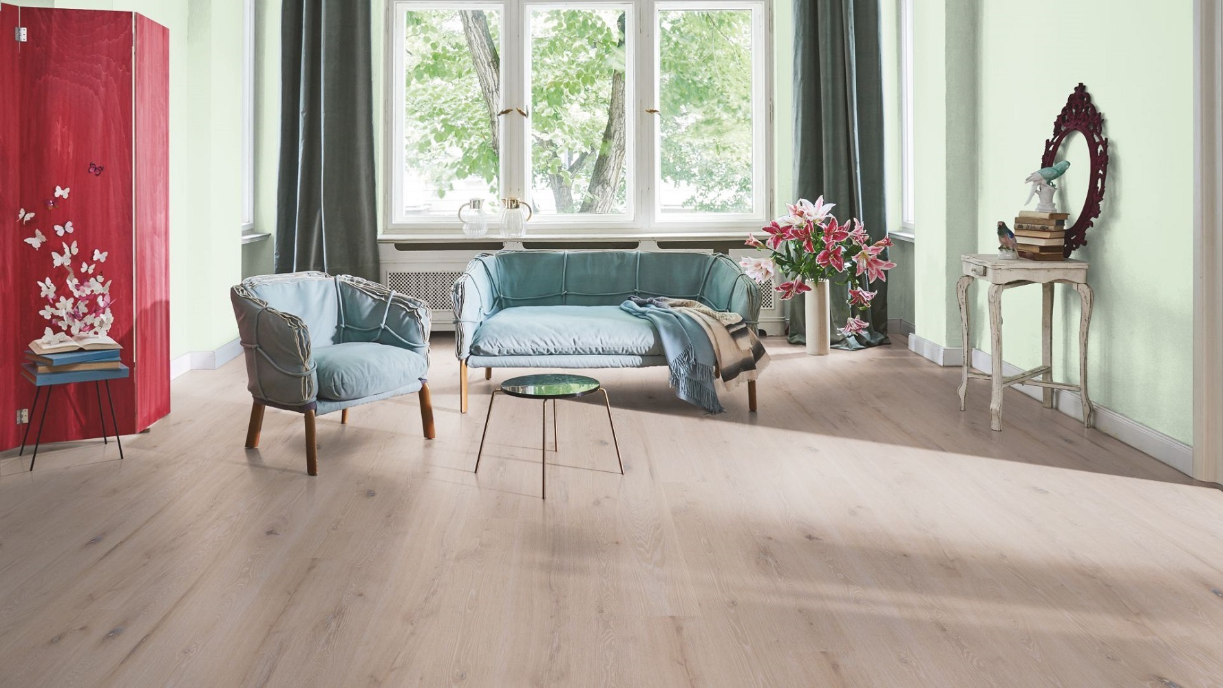 PARADOR Parkett Eiche Weiss Landhausdiele 4-seitige Mini-V-Fuge | Sonderedition-#