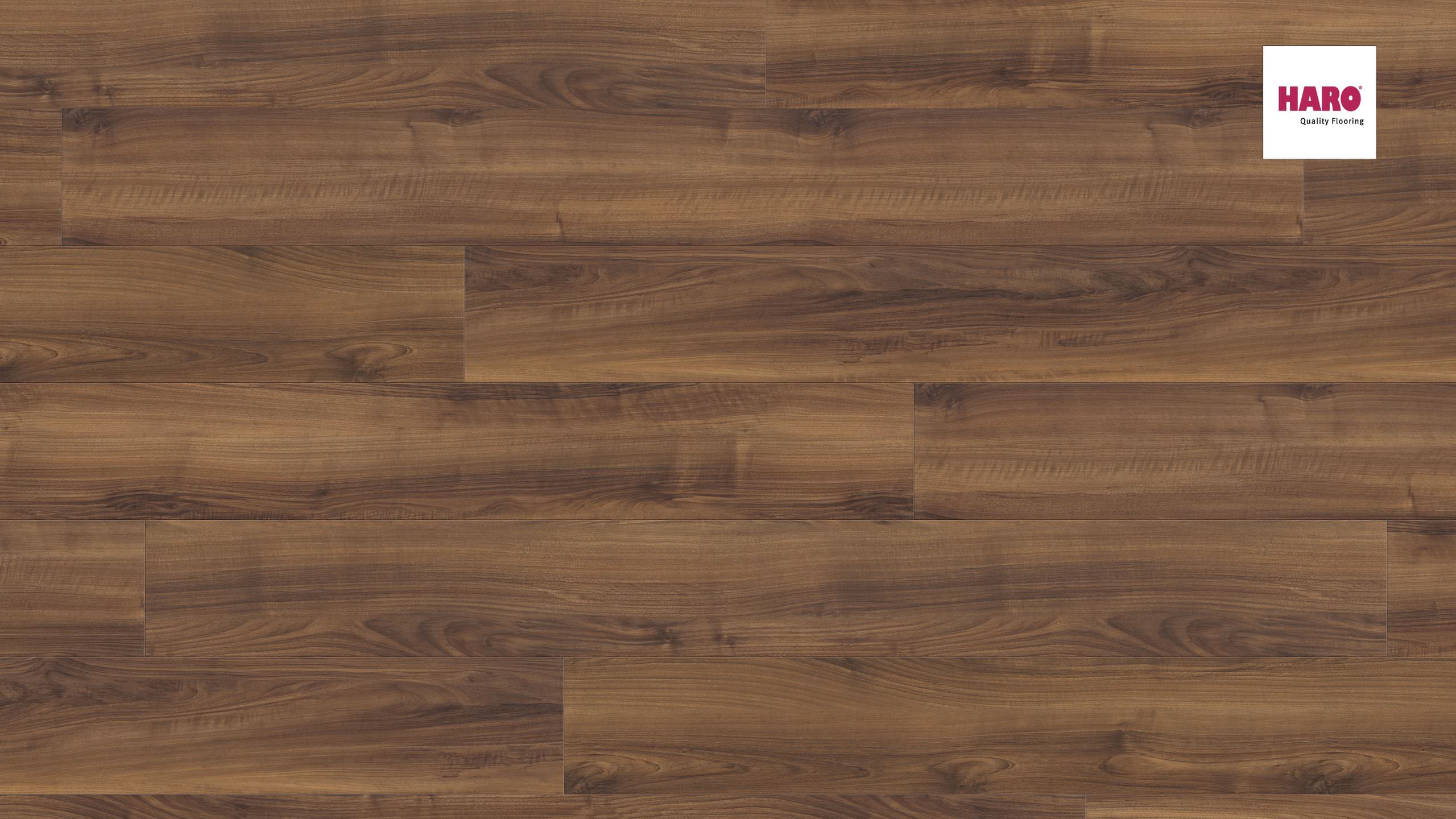 HARO Laminat Italienischer Nussbaum Pore matt Landhausdiele 4V | Tritty 100 Gran Via | 2.Wahl | 7 m²-4018427325817