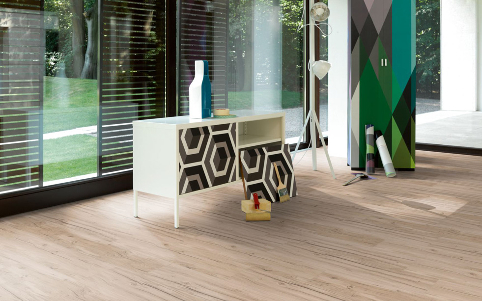 PARADOR Vinylboden Eiche Memory geschliffen Landhausdiele Gebürstete Struktur | Basic 4.3-4014809170174