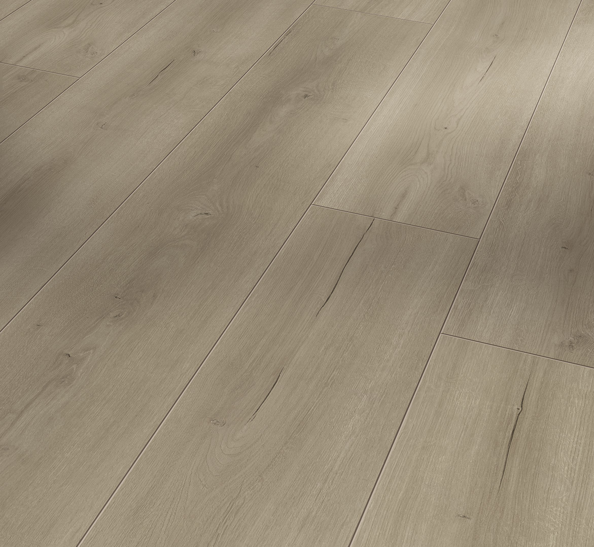 PARADOR Laminat Eiche Loft grau Lebhafte Struktur Schlossdiele 4-seitige V-Fuge | Trendtime 6-4014809191629