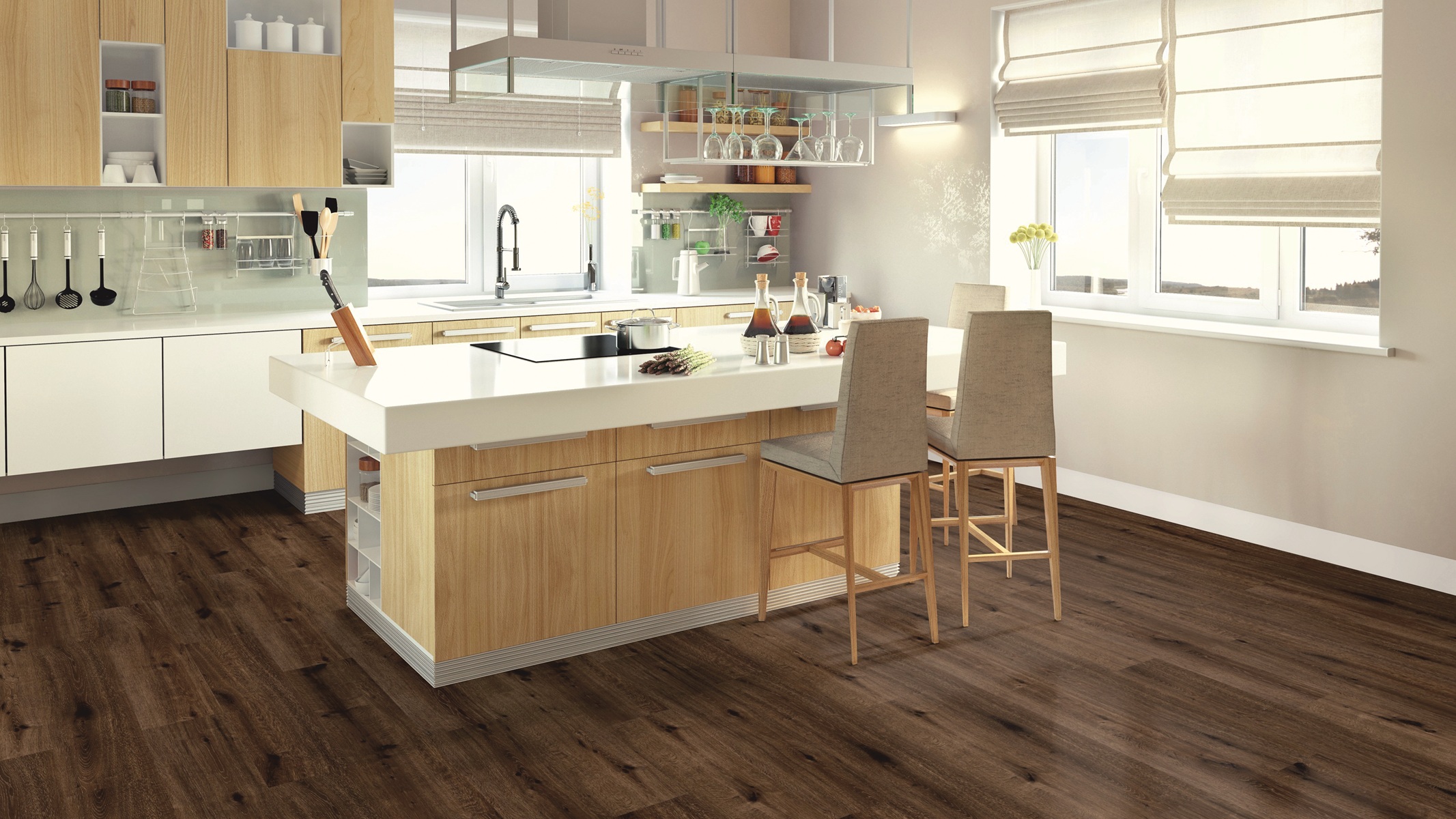 TER HÜRNE Design-Vinylboden Eiche Anna gebürstet Landhausdiele | Friends-4012853153082