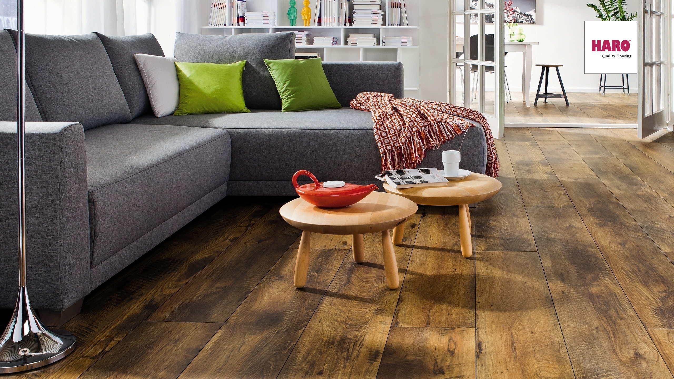 HARO Laminat Eiche Altholz strukturiert matt Landhausdiele | Tritty 100 Gran Via | 2.Wahl | 23 m²-4018427325794