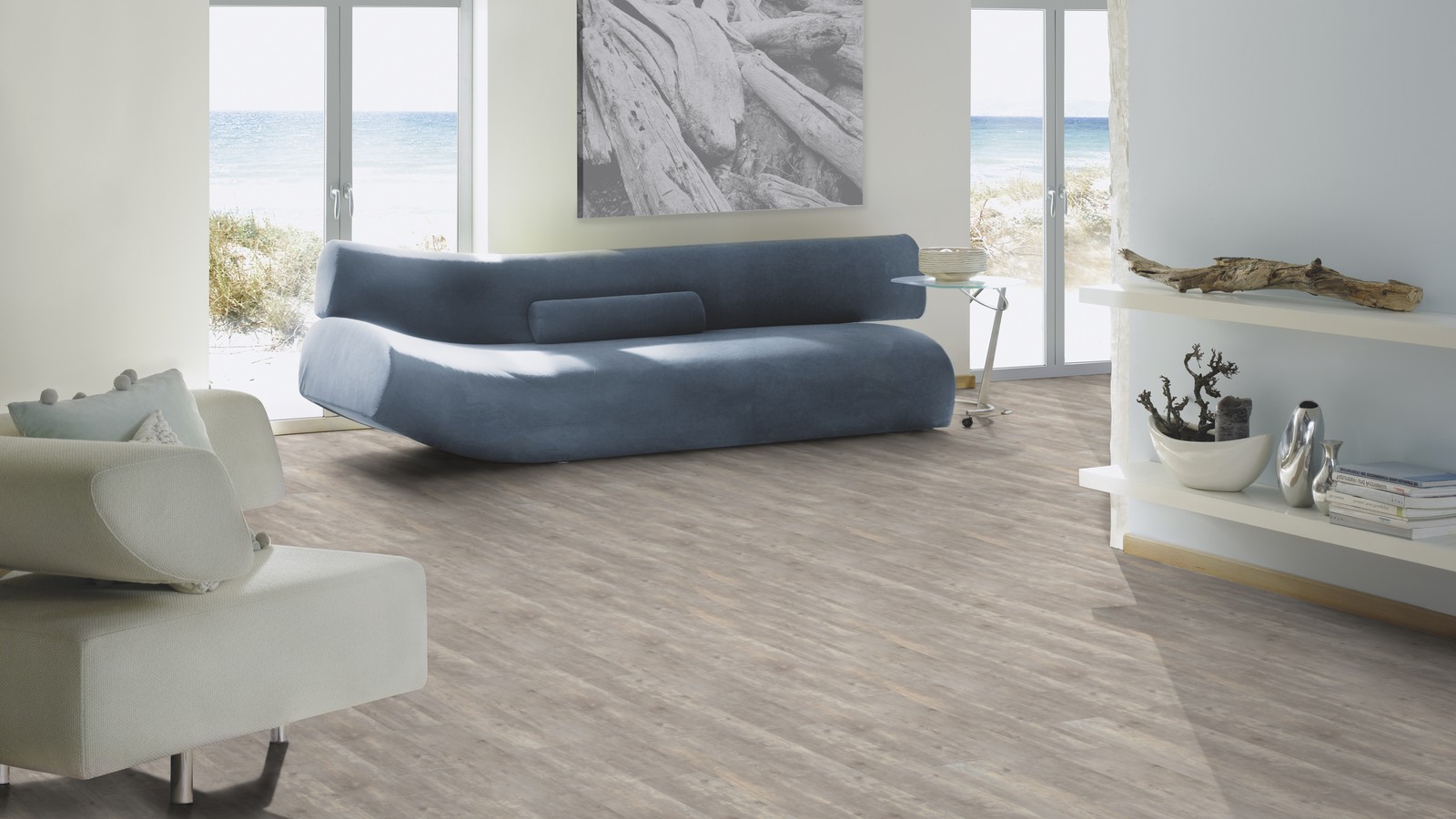TER HÜRNE Vinylboden Pinie Malmö grau Landhausdiele I01 | Straight Choice-4012853110849