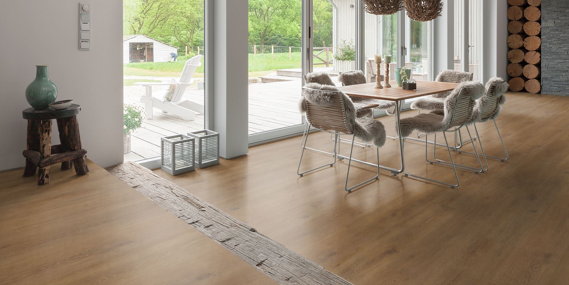 HARO Laminat Eiche Veneto Honig Landhausdiele 4V | Tritty 200 Aqua Gran Via | 2.Wahl-4018427426989