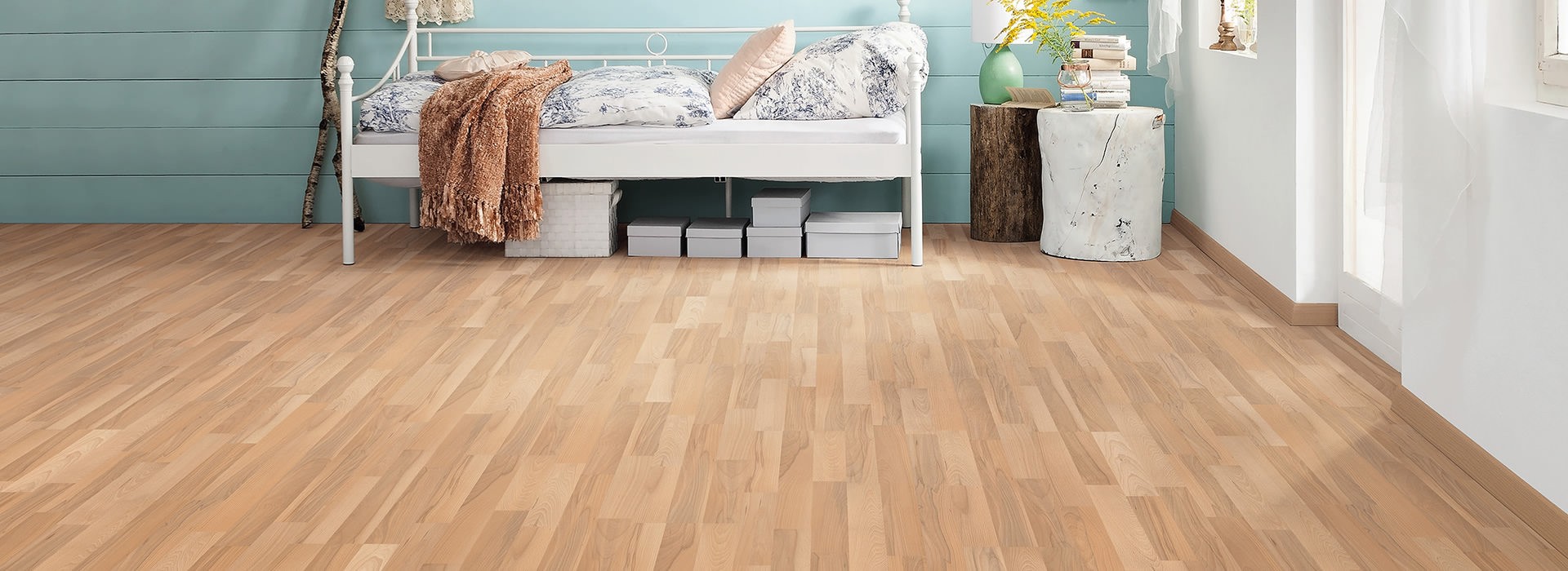HARO Laminat Kernbuche Pore Schiffsboden 3-Stab | Tritty 75 | 2.Wahl-4018427320713
