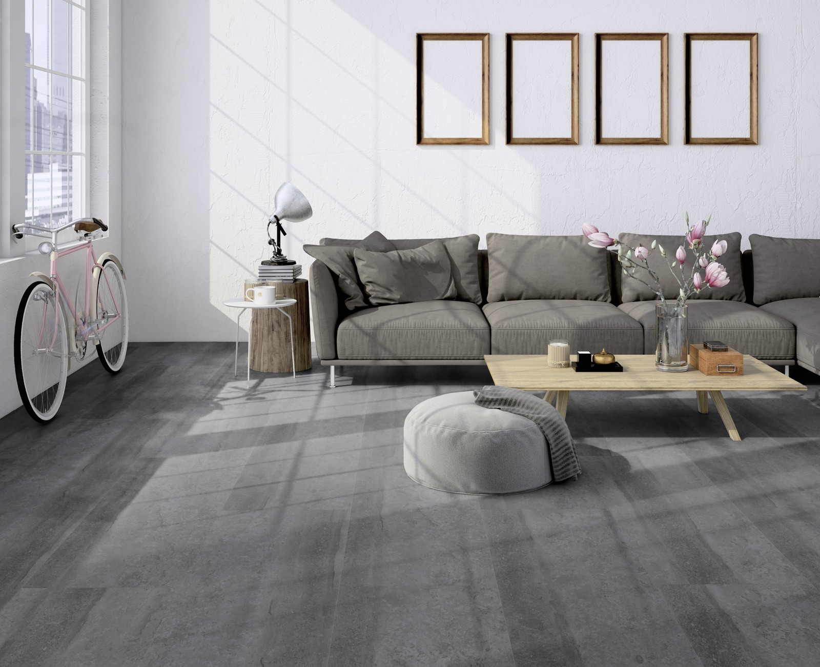TER HÜRNE Vinylboden Stein Monaco anthrazit J09 | Stone Choice Compact | 21 m²-4012853128653