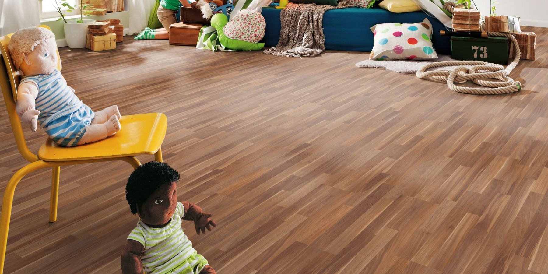 HARO Laminat Nussbaum Pore Schiffsboden 3-Stab | Sonderedition | 2.Wahl | 17 m²-4018427263706