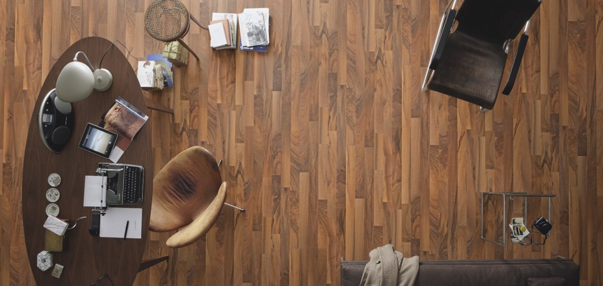 MEISTER Laminat Nussbaum 6615 Schiffsboden 3-Stab | LC 50 S | 24 m²-4011138895761