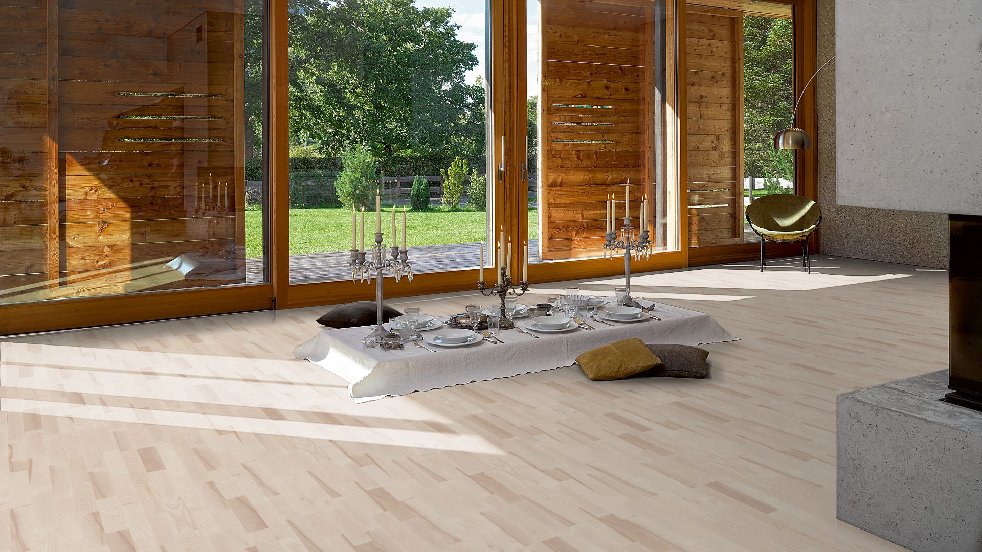 PARADOR Parkett Esche Weiß Schiffsboden 3-Stab lackversiegelt- guenstig bei bodenverkauf.de kaufen PARADOR Parkett Esche Weiß Schiffsboden 3-Stab lackversiegelt-