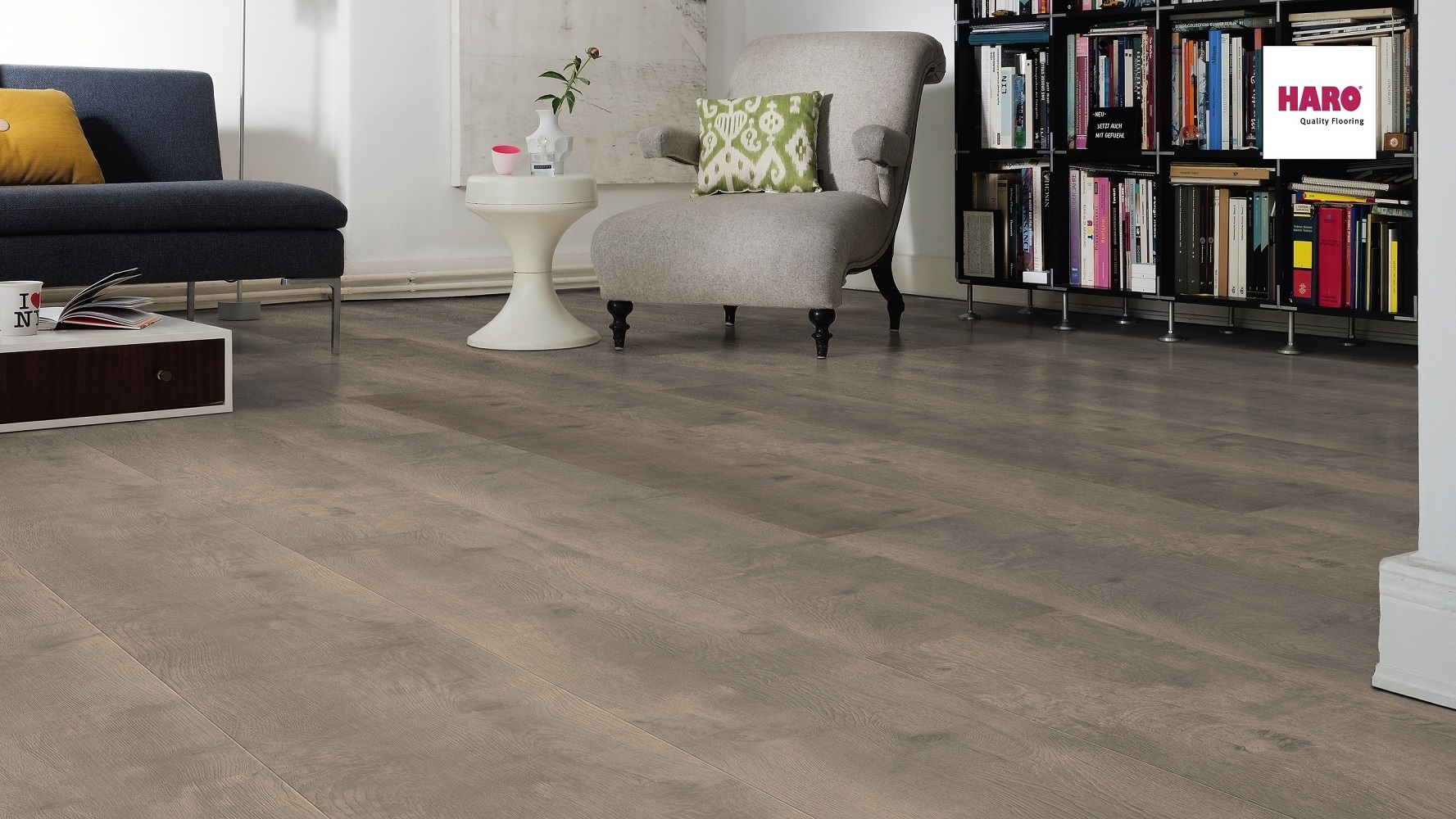 HARO Laminat Eiche Bergamo carbon authentic soft Landhausdiele 4V | Tritty 100 Gran Via | 2.Wahl-4018427448219