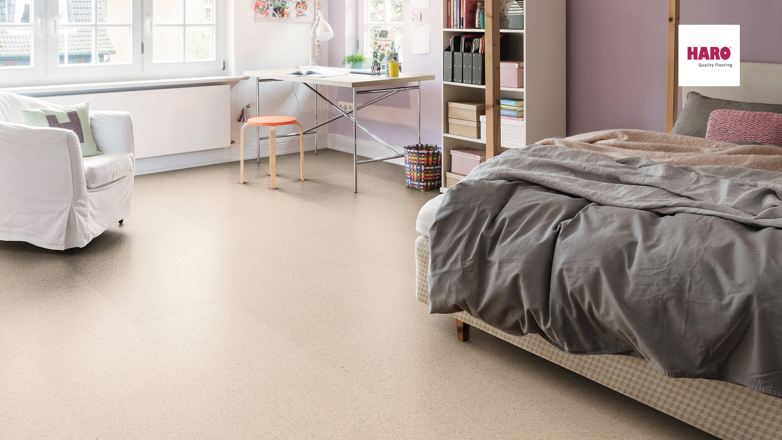 HARO Korkboden Sirio Creme Permadur | Corkett-4018427376529