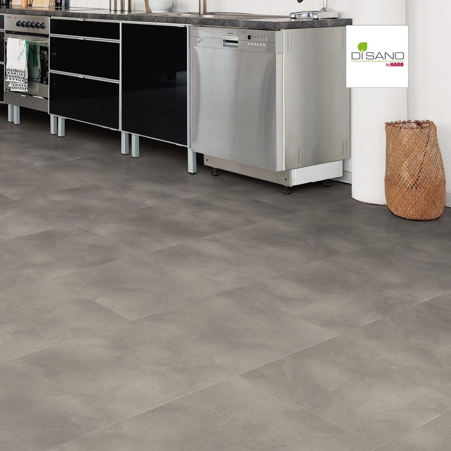 HARO Designboden Piazza 4V Beton grau Steinstruktur | DISANO SmartAqua | 2. Wahl