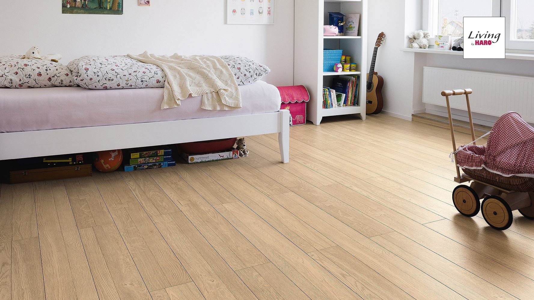 HARO Laminat Schlosseiche sand 2-Stab 4V Pore rustikal | Living | 14 m²-4018427386627