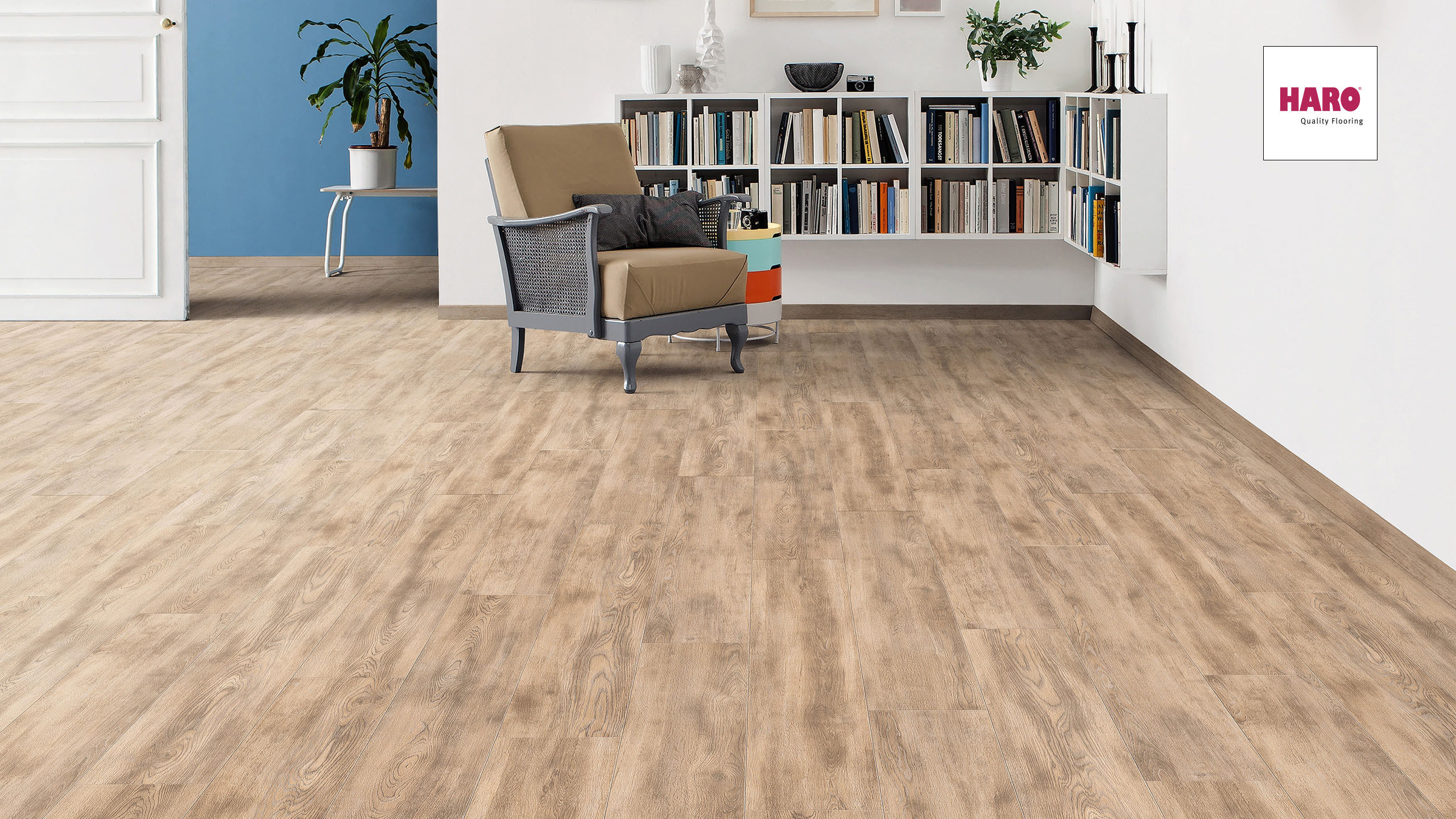 HARO Laminat Eiche caramel Landhausdiele 4V | Tritty 100 | 2.Wahl | 28 m²-401842735000 guenstig bei bodenverkauf.de kaufen HARO Laminat Eiche caramel Landhausdiele 4V | Tritty 100 | 2.Wahl | 28 m²-401842735000
