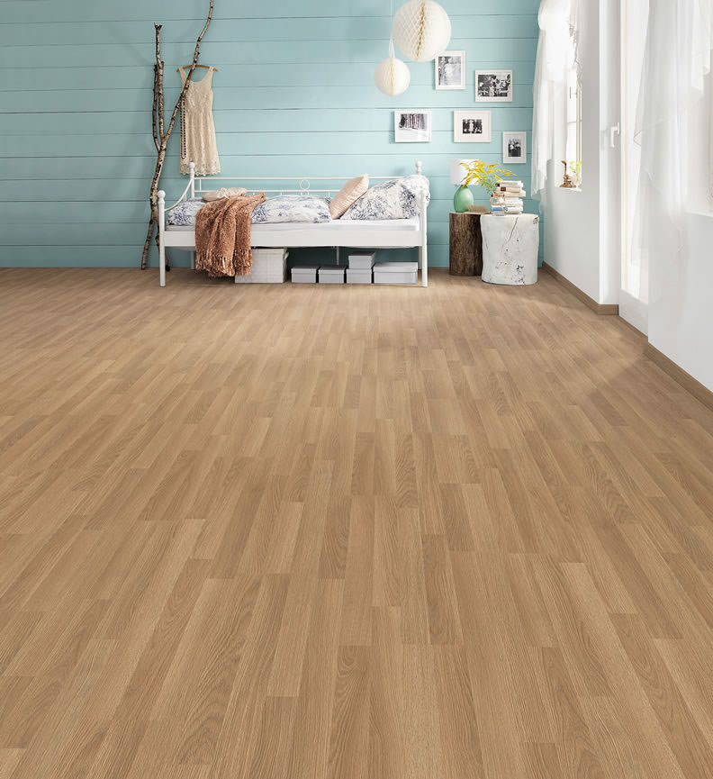 HARO Laminat Eiche Premium natur Schiffsboden 3-Stab | Tritty 75 | 2.Wahl | 30 m²-4018427400071