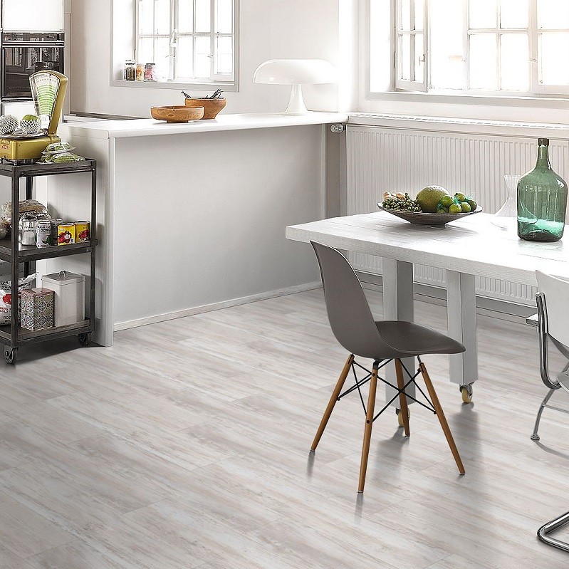 PARADOR Vinylboden Pinie skandinavisch weiß Landhausdiele Gebürstete Struktur | Basic 30-4014809191780