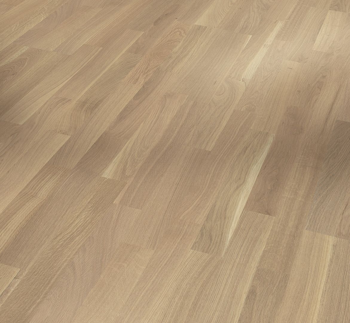 PARADOR Parkett Eiche Schiffsboden 3-Stab weiß matt lackiert | Sonderedition 2. Wahl | 7 m²-#
