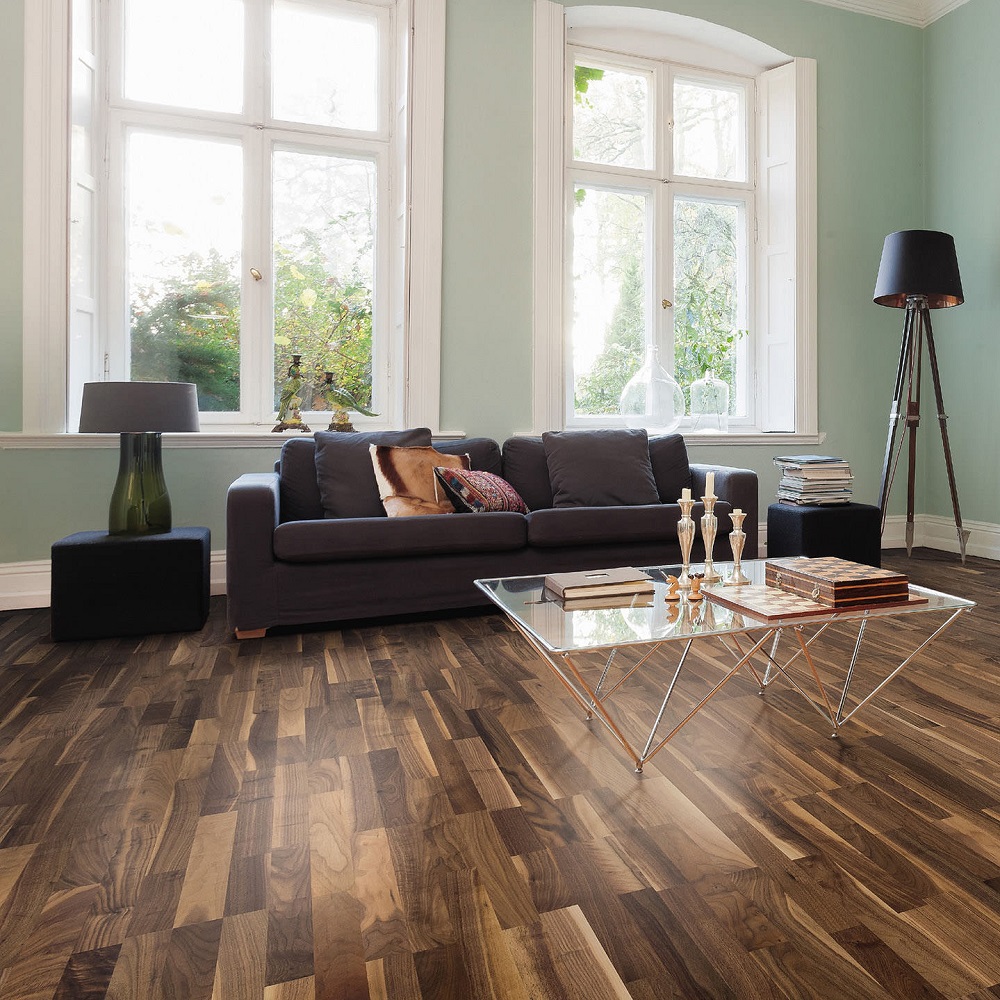 PARADOR Parkett Nussbaum Schiffsboden 3-Stab lackversiegelt | Sonderedition | 20 m²-#
