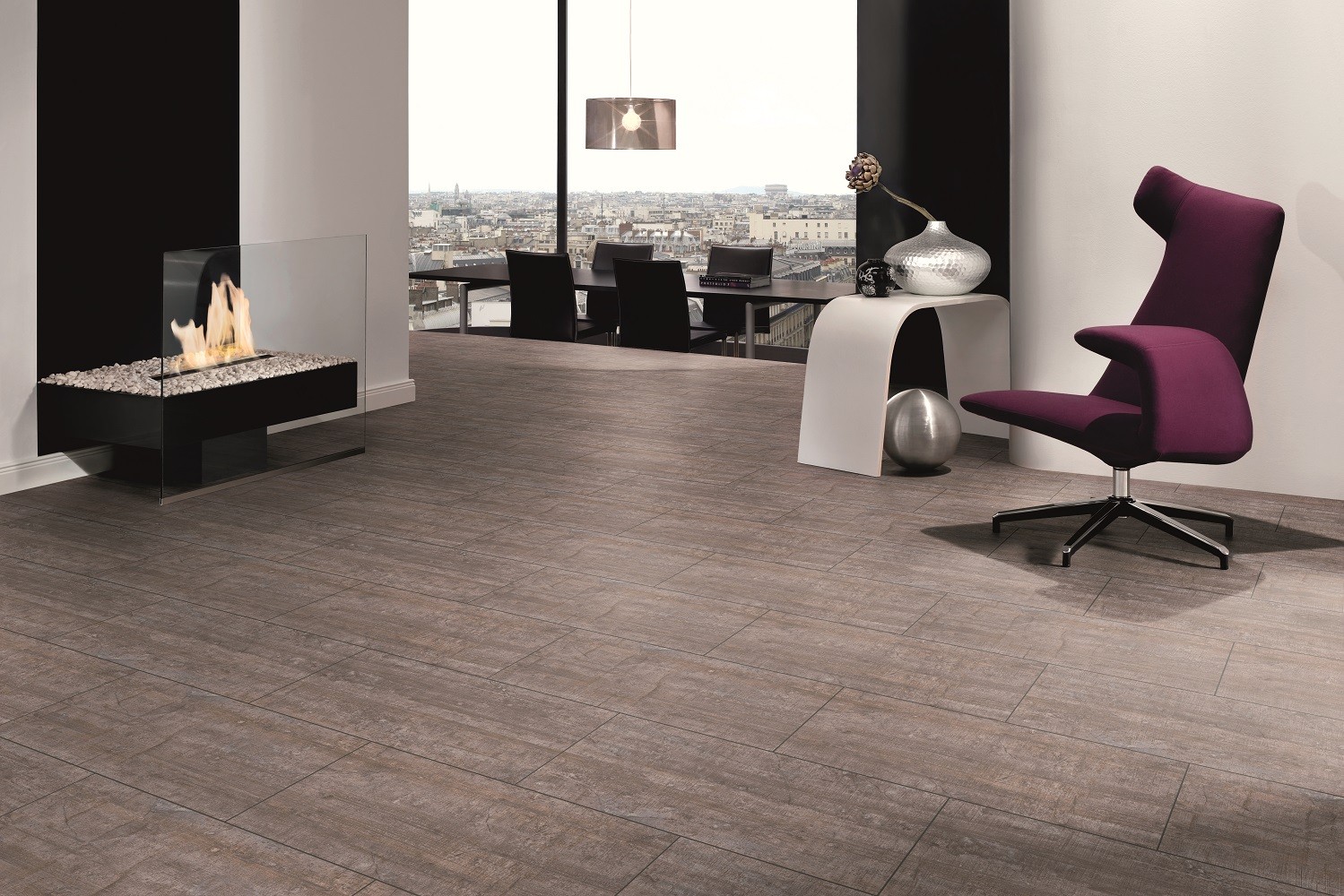 TER HÜRNE Laminat Travertin patina beigegrau Naturstein mit U-Fuge | City Line-4012853083747