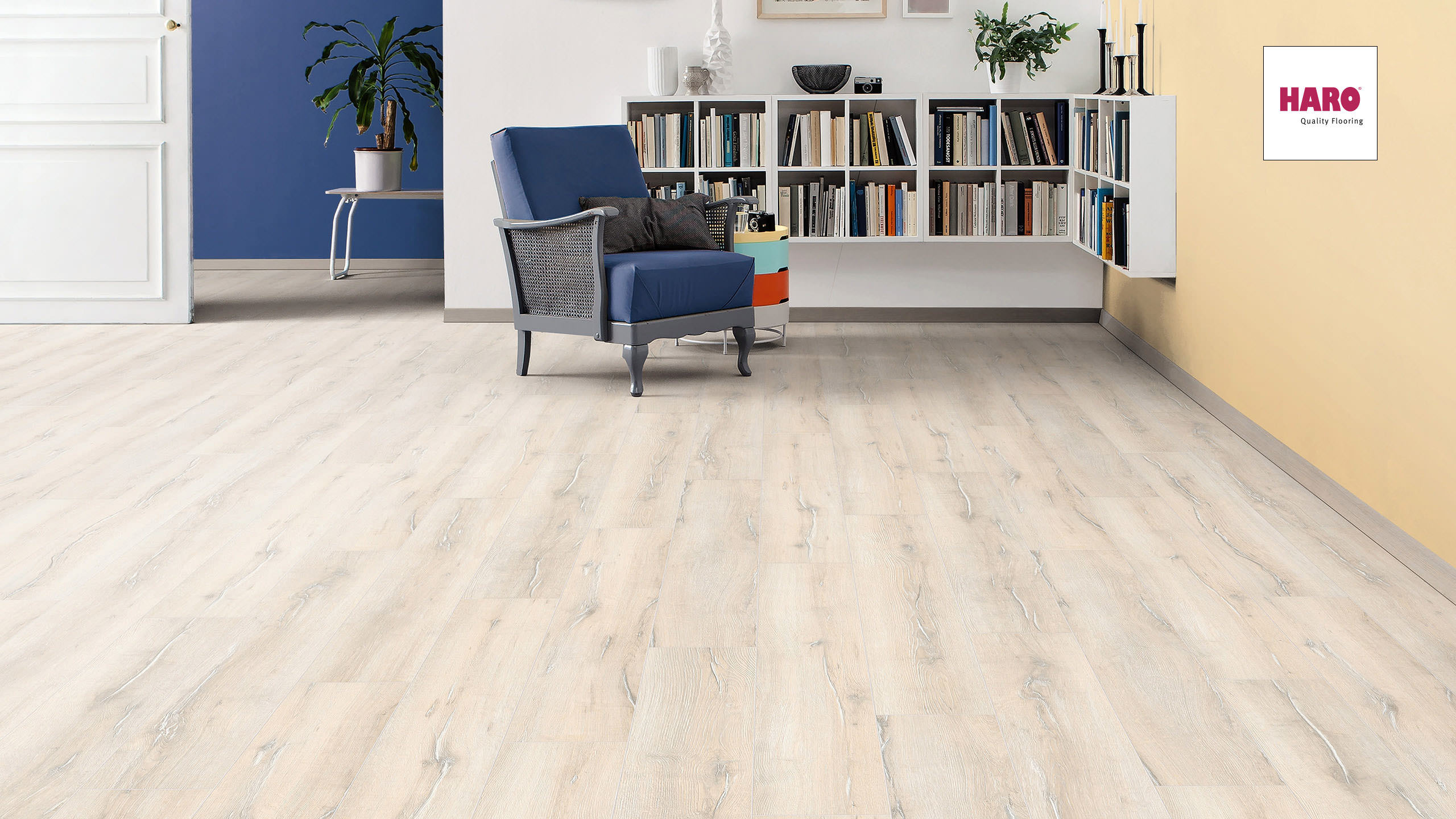 HARO Laminat Skandinavische Eiche Landhausdiele 4V | Tritty 90 | 2.Wahl | 24 m²-4018427400101