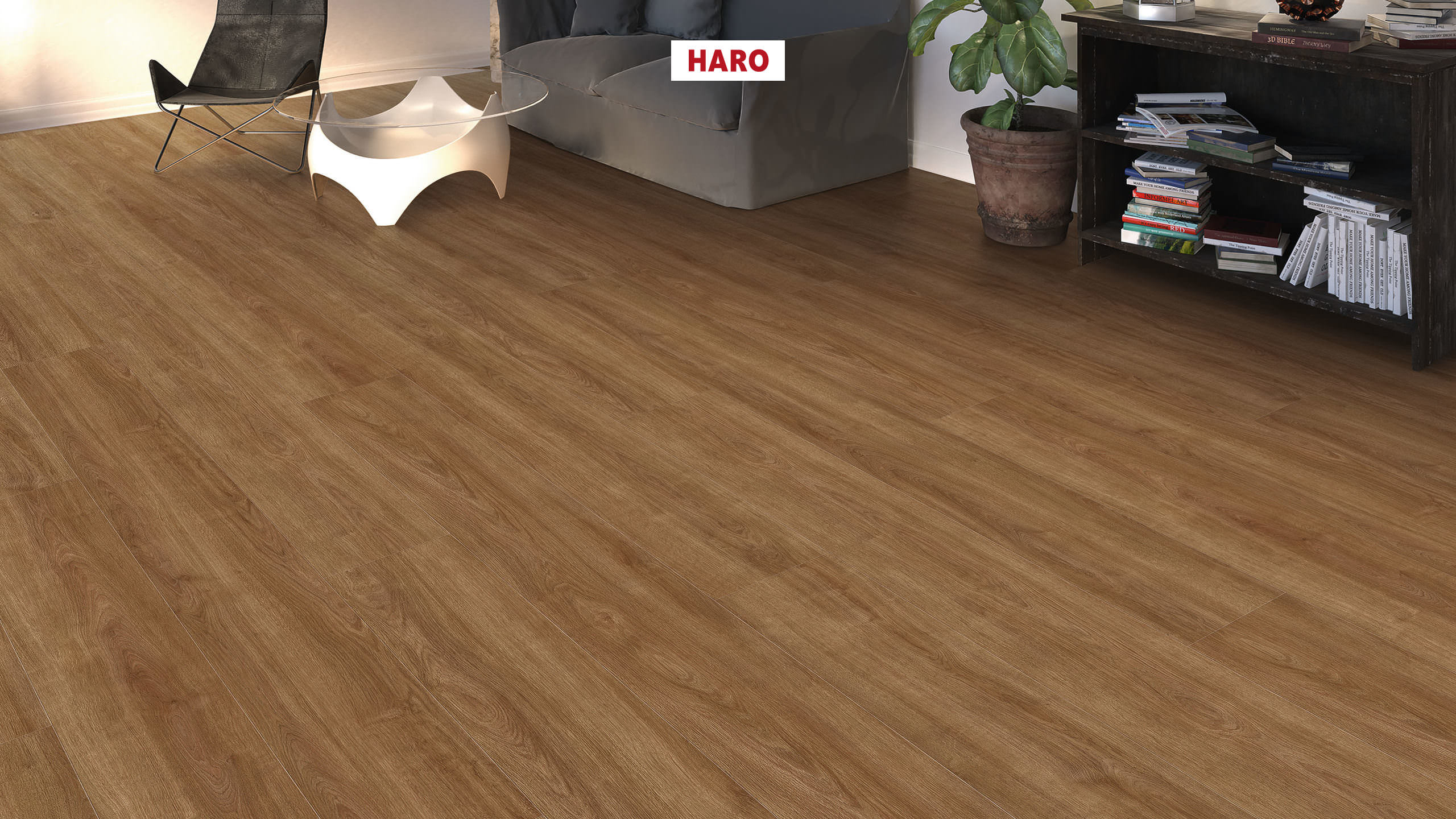 HARO Laminat Eiche Eleganza natur authentic Landhausdiele 4V | Tritty 100 Gran Via | 25 m²-4018427474713
