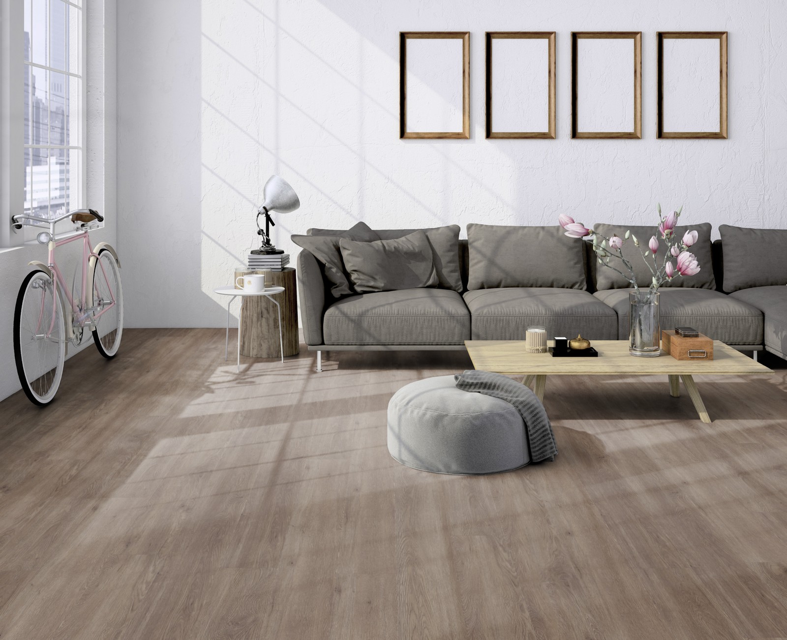 TER HÜRNE Vinylboden Eiche Canberra graubraun Landhausdiele I06 | Straight Choice Compact | 10 m²-4012853110955