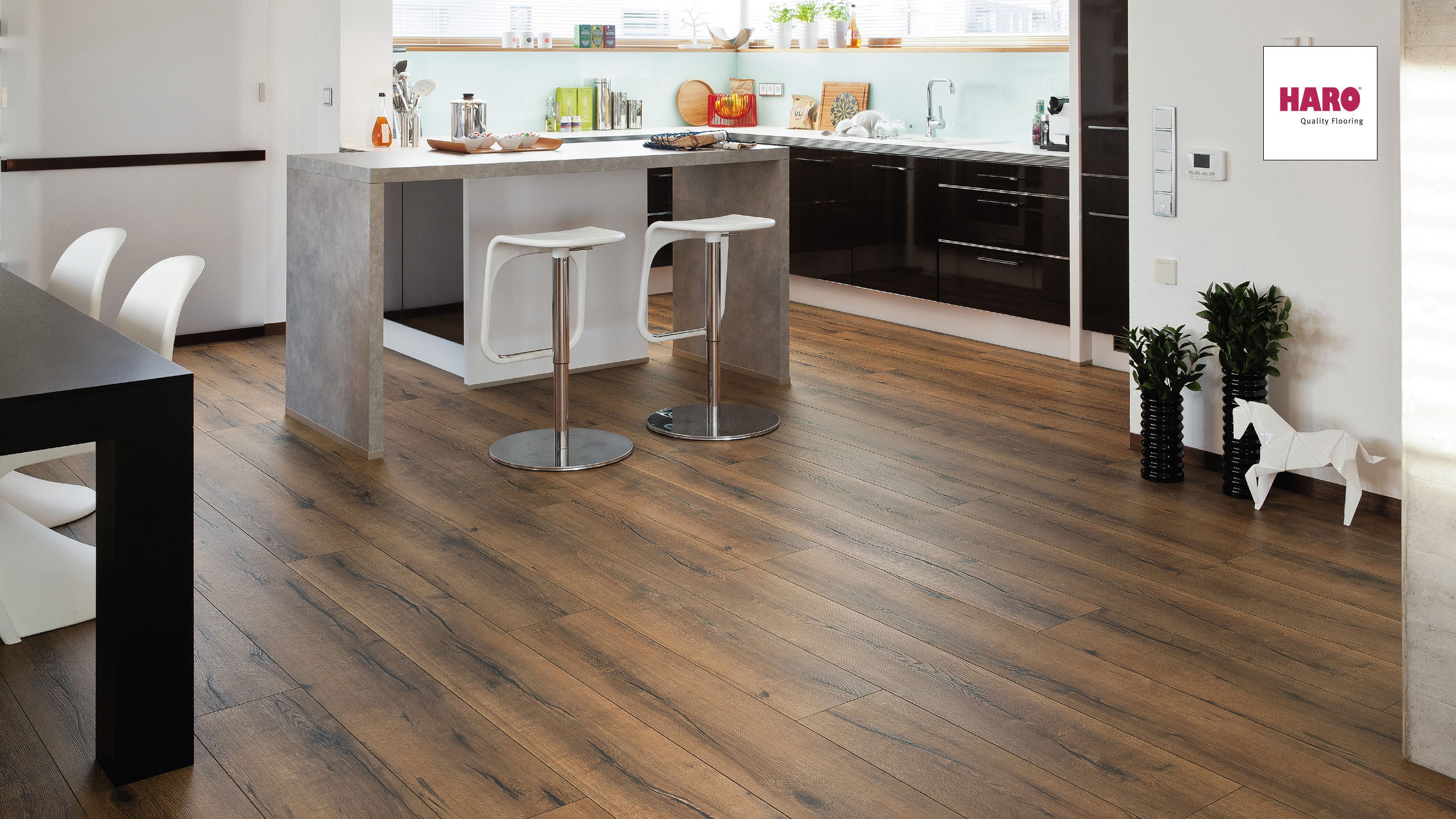 HARO Laminat Eiche italica geräuchert authentic Landhausdiele | Tritty 100 Gran Via | 2.Wahl | 20 m²-4018427349837