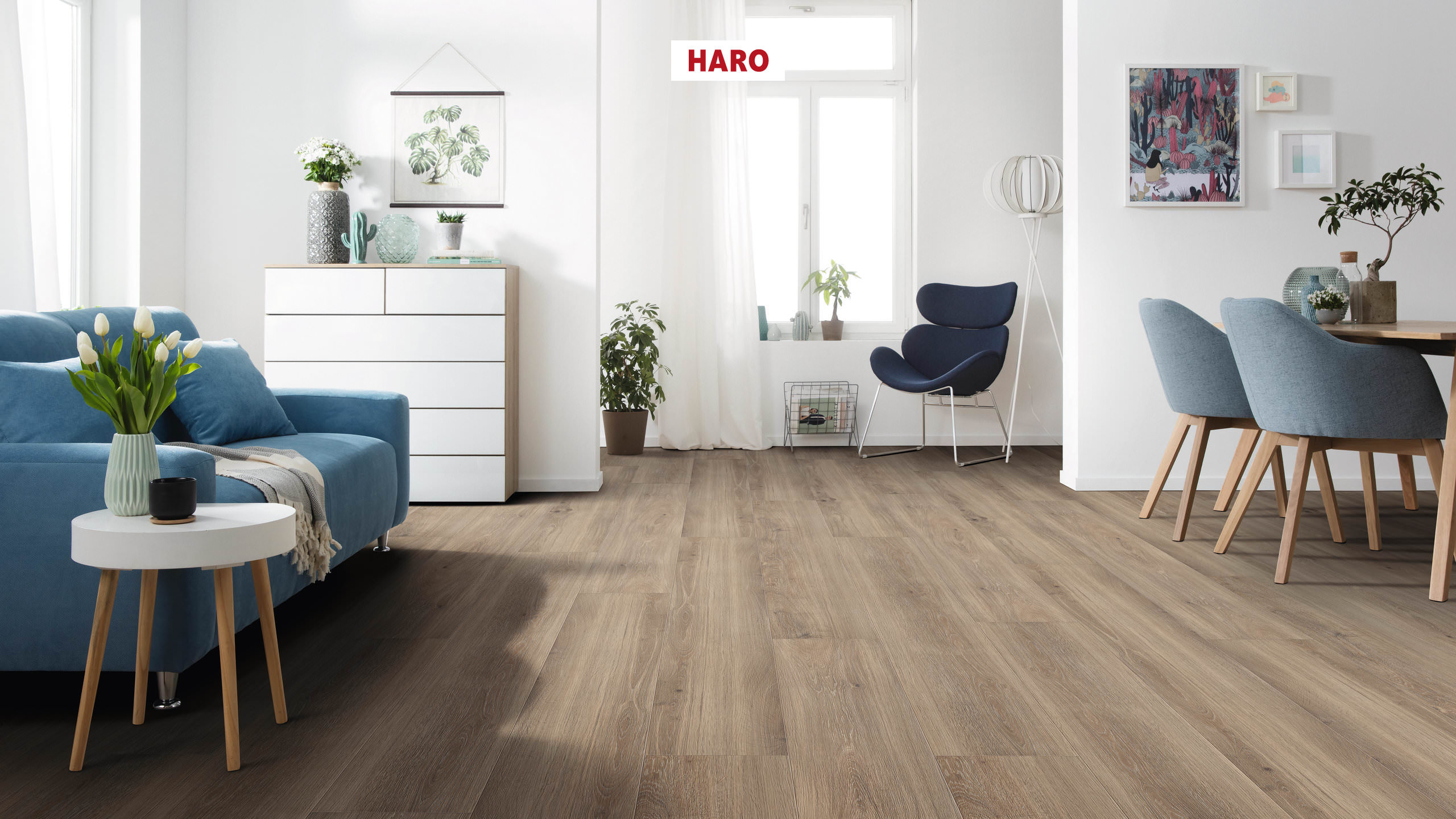 HARO Designboden Tabakeiche strukturiert Landhausdiele XL 4V | DISANO ClassicAqua | 2. Wahl-4018427414795