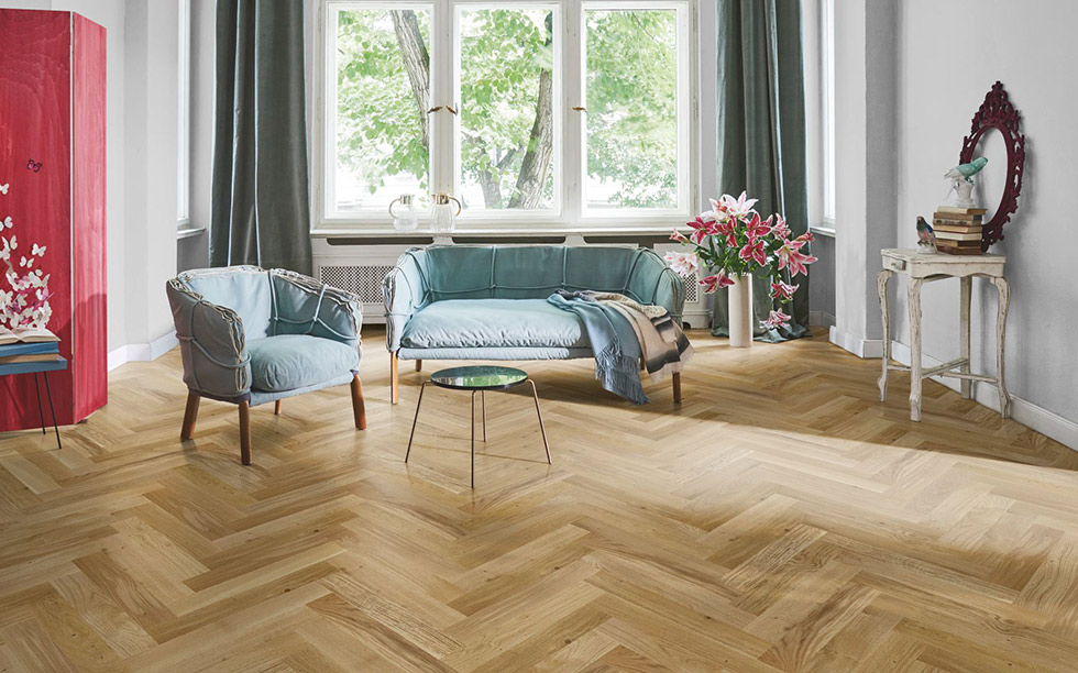 PARADOR Parkett Eiche Stab Fischgrät Living naturgeölt Minifase | Trendtime 3 | 2. Wahl | 32,5 m²-4014809197133