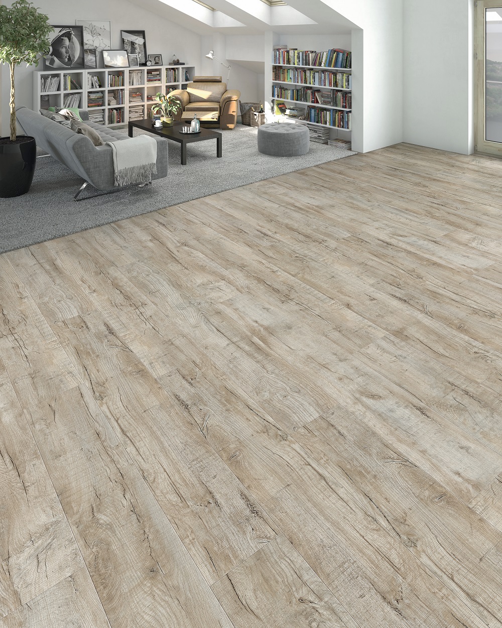 HARO Vinylboden Eiche Cardiff weiß Landhausdiele 4VM | DISANO SmartAqua | 2. Wahl | 24 m²-4018427468439