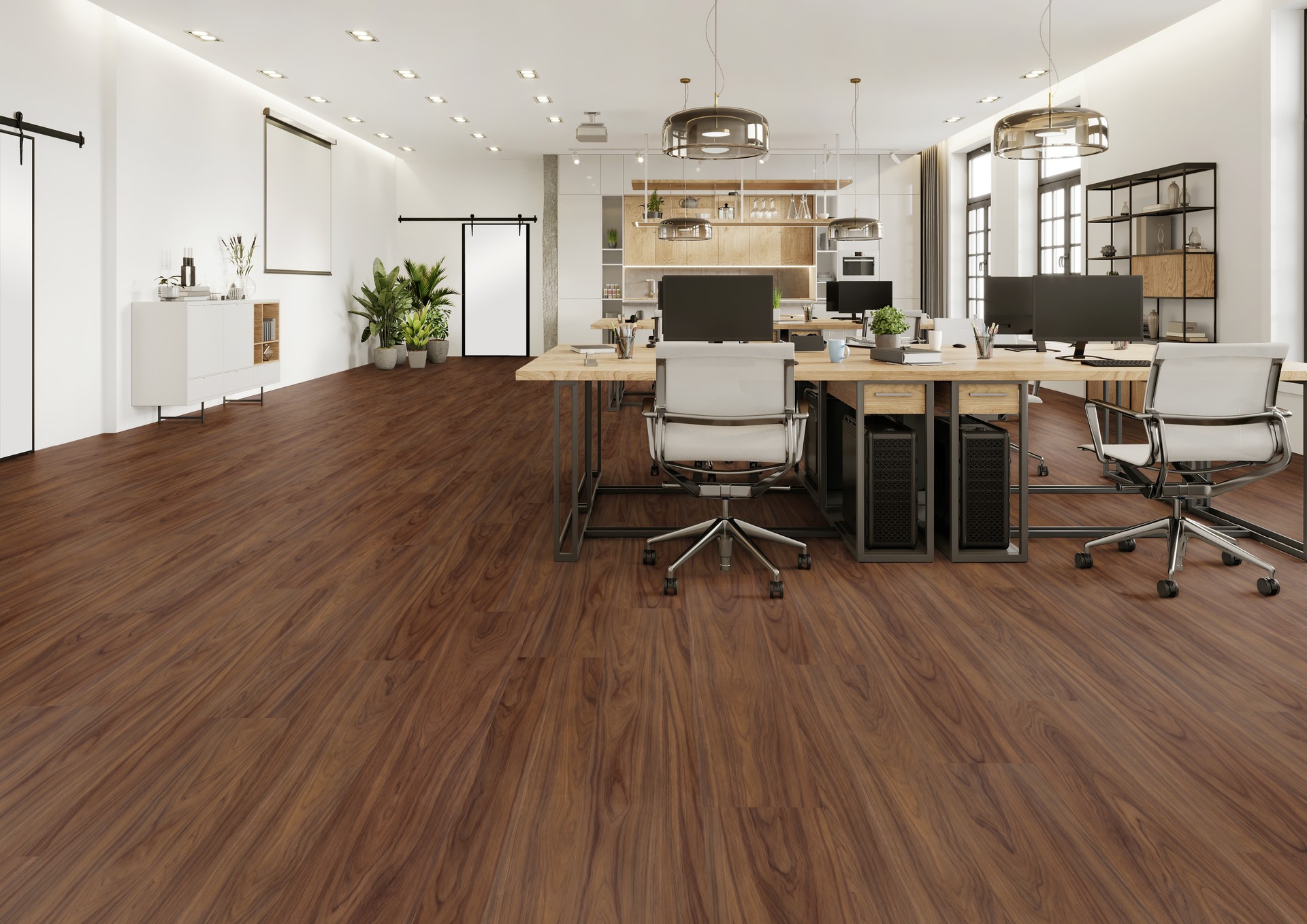 TER HÜRNE Design-Vinylboden Nussbaum Dubai Lange Landhausdiele D12 | Grand Choice Perform-4012853152184