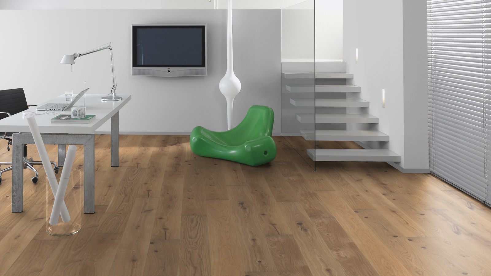 TER HÜRNE Parkett Eiche lichtbeige Landhausdiele lackiert | Bright Collection | 32 m²-4012853108587
